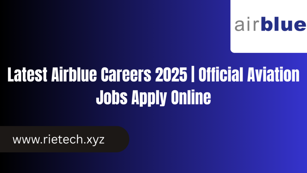 Latest Airblue Careers 2025 Official Aviation Jobs Apply Online